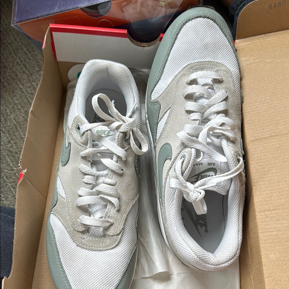 Nike Air Sneakers in White and Gray